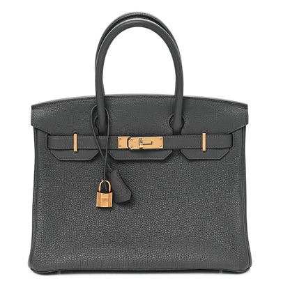 Hermes Togo BIRKIN 30 Etain 1 of 11