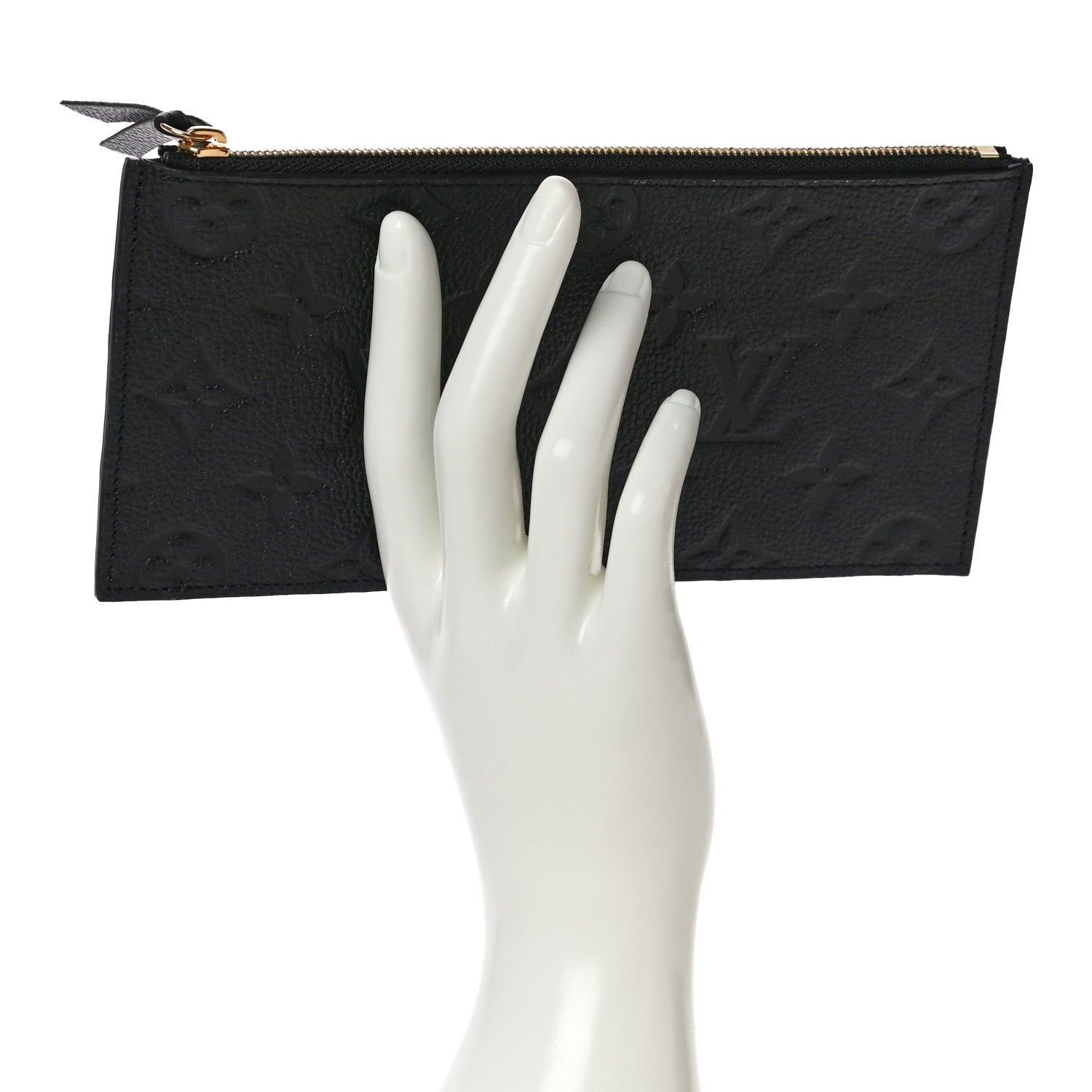 Louis Vuitton Empreinte Felicie Chain Wallet Zippered Insert Black 2 of 9