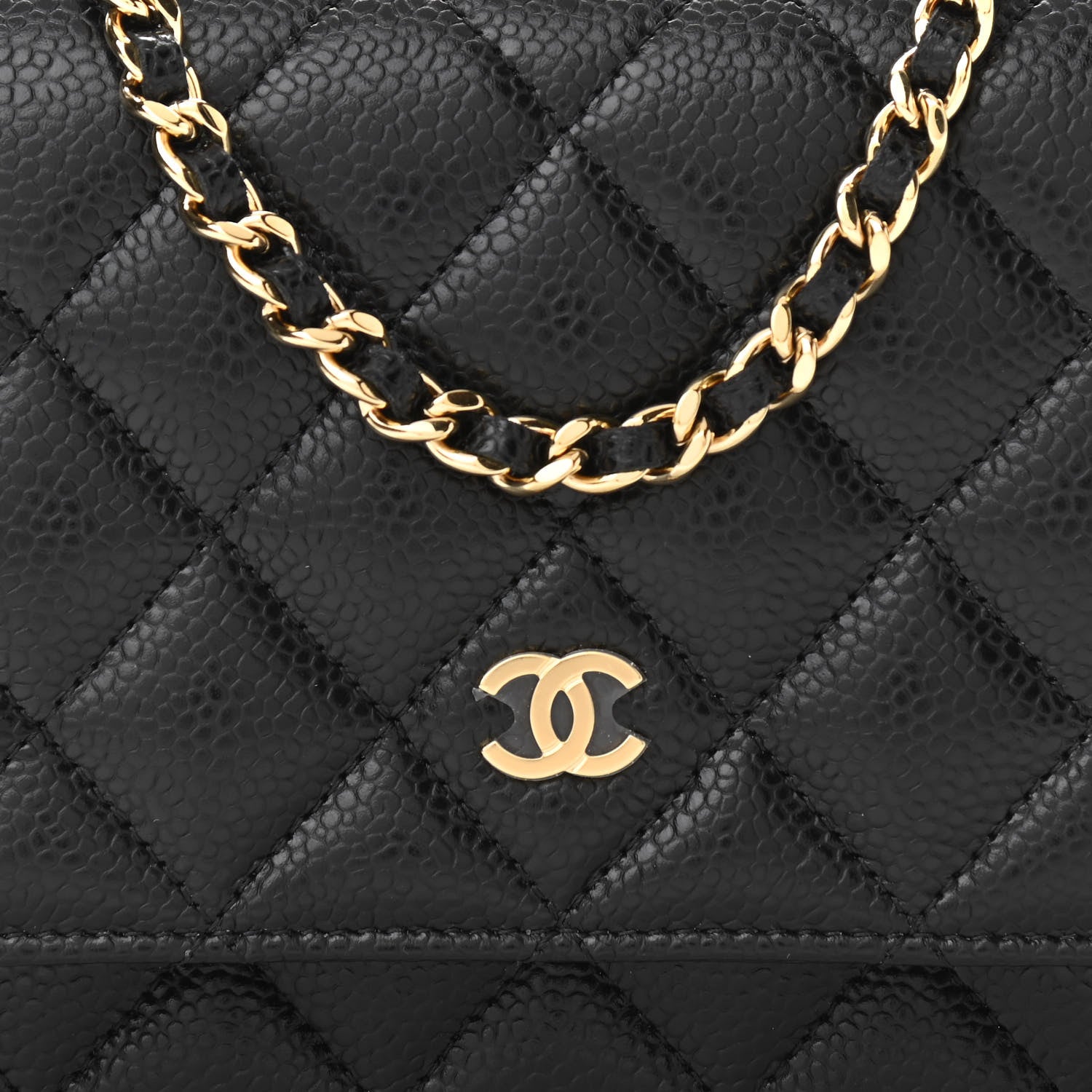 Chanel Caviar Quilted Wallet On Chain WOC Black 9 of 11