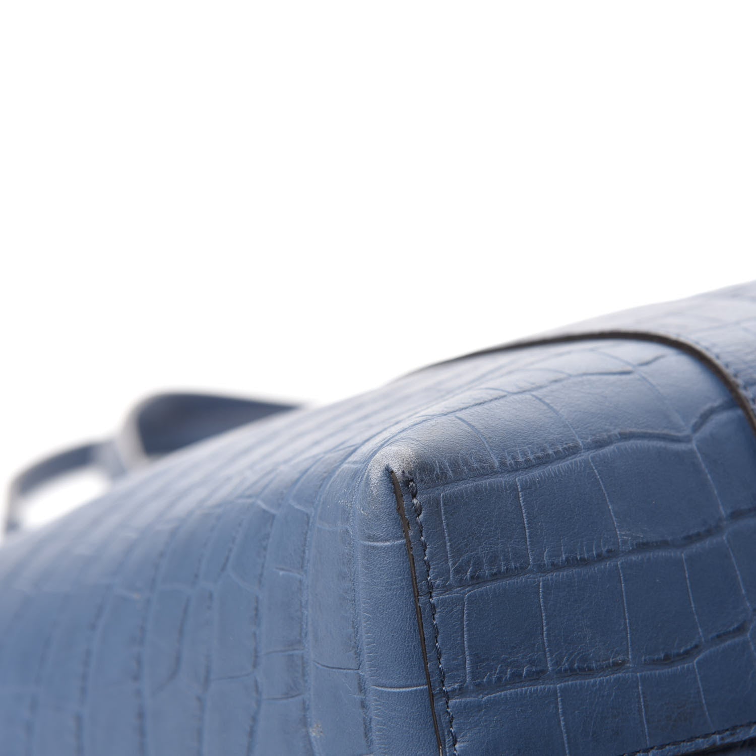 Mulberry Matte Crocodile Embossed Bayswater Tote Pale Navy 9 of 16