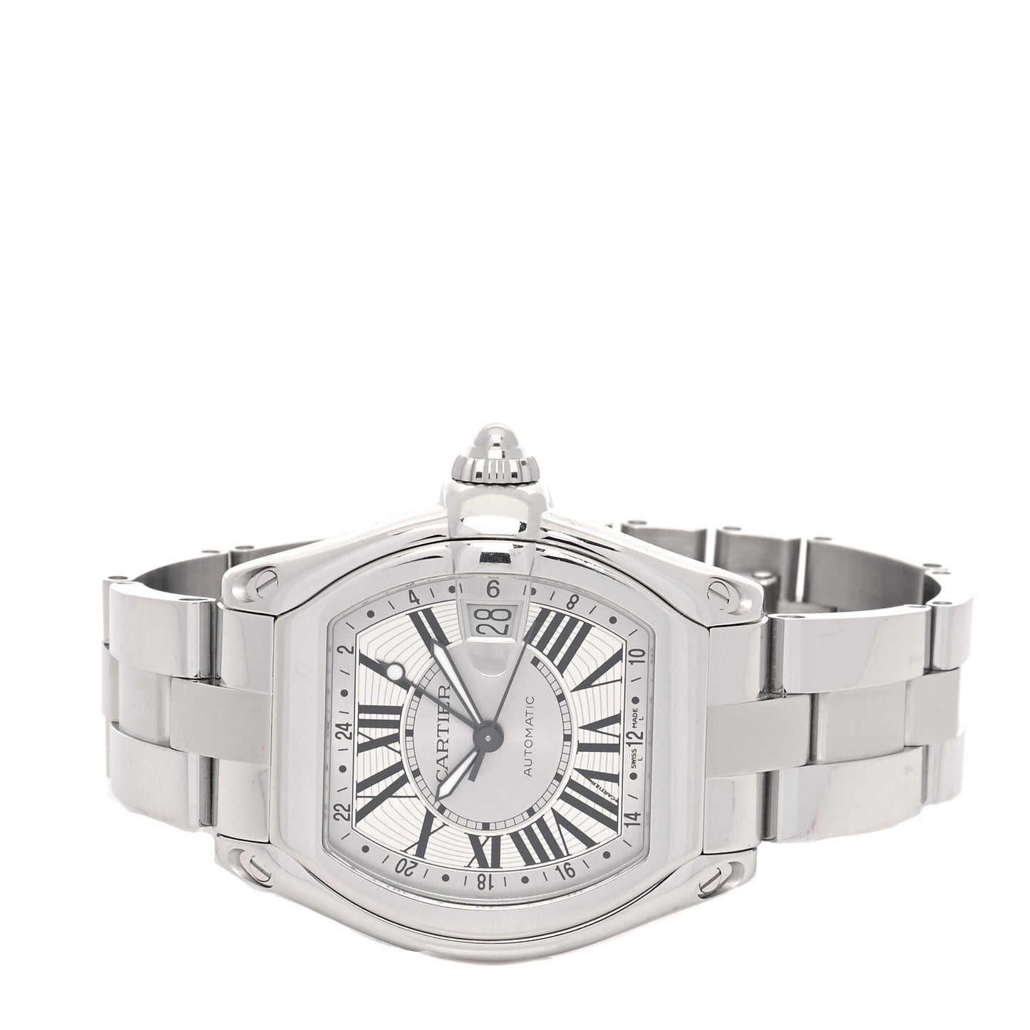 Stainless Steel 42mm Roadster GMT Automatic Watch