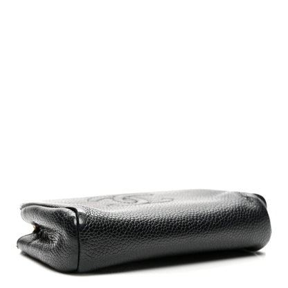 Chanel Caviar Timeless CC Cosmetic Pouch Black 4 of 8