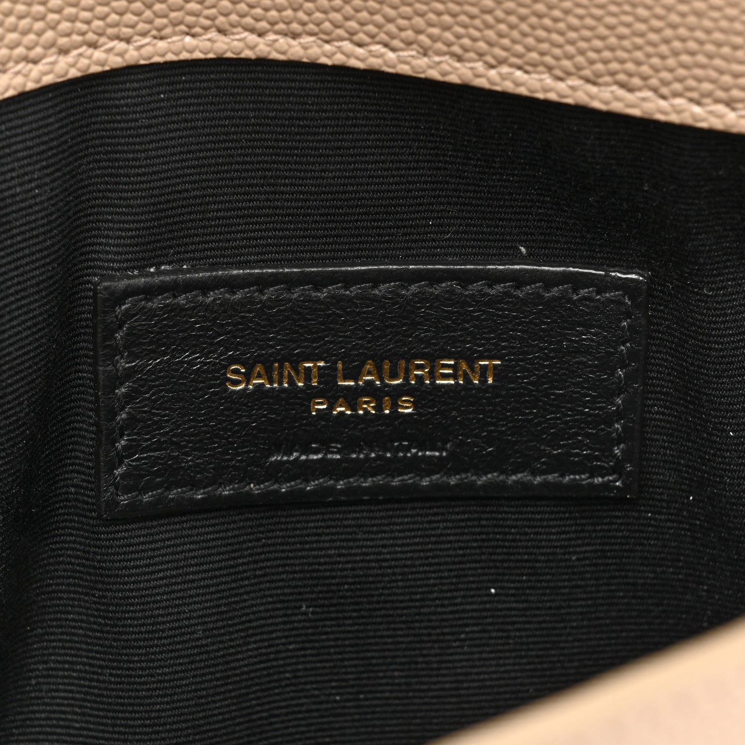 Saint Laurent Grain De Poudre Uptown Pouch Dark Beige 6 of 11