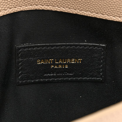 Saint Laurent Grain De Poudre Uptown Pouch Dark Beige 6 of 11
