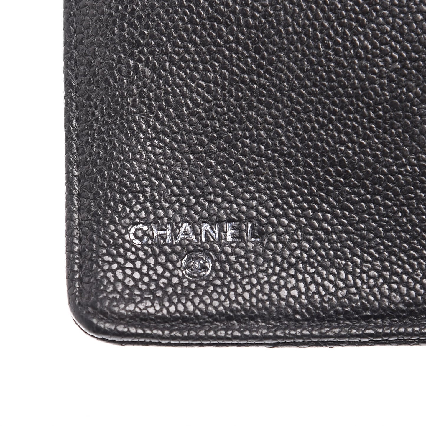 Caviar Quilted Reissue Yen Wallet Black