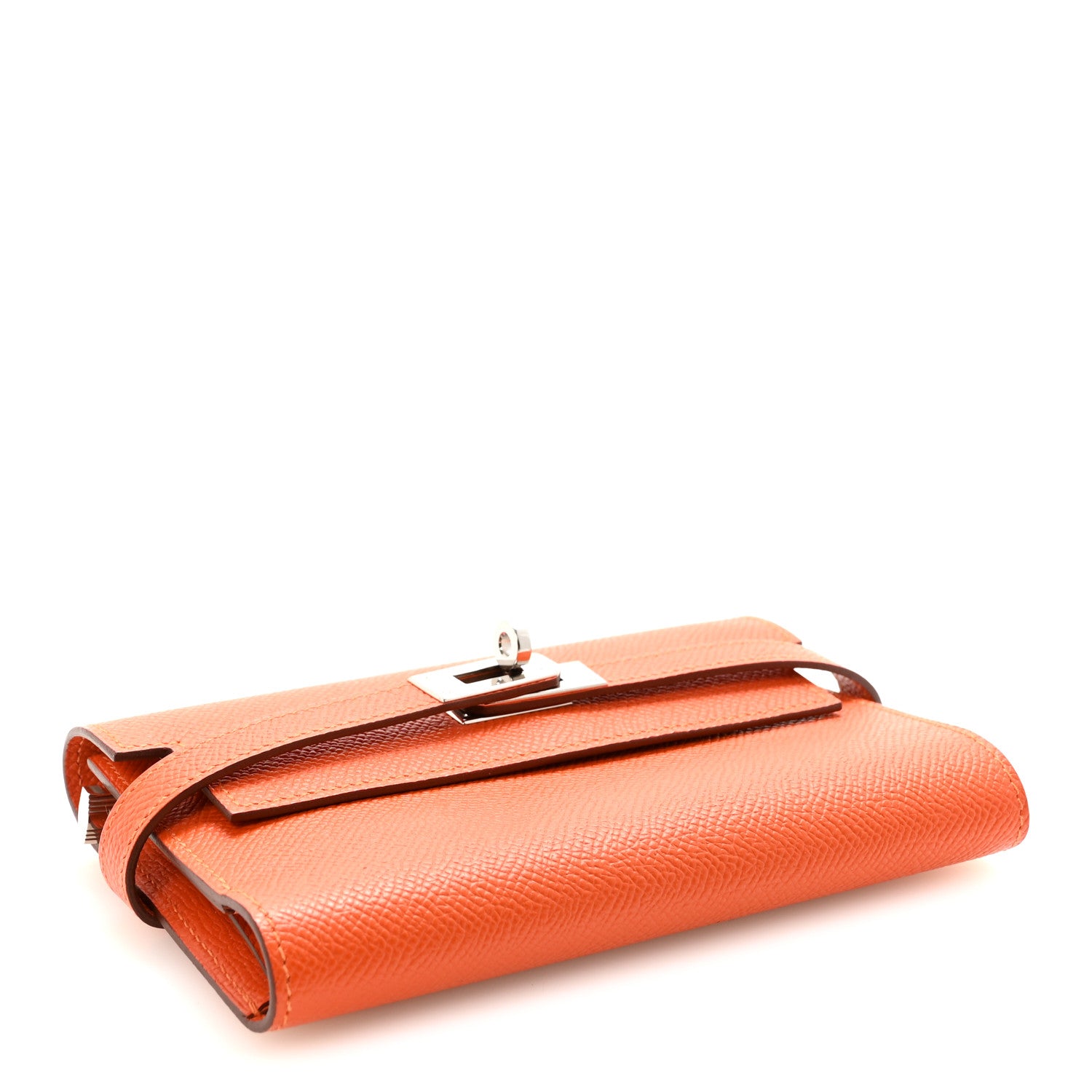 Hermes Epsom Medium Kelly Wallet Feu 4 of 6