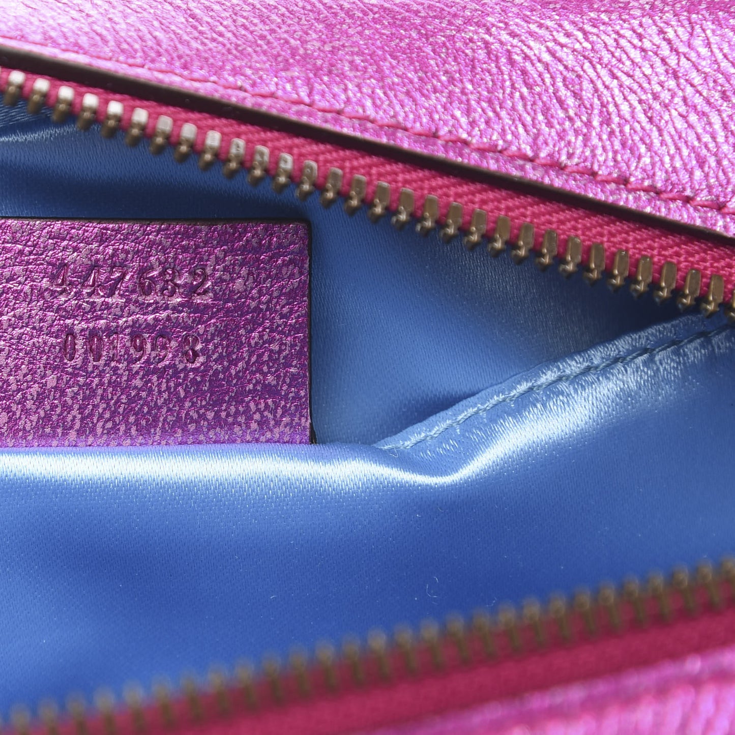 Laminated Nappa Matelasse Small GG Marmont Chain Shoulder Bag Fuxia Rosso Rosa