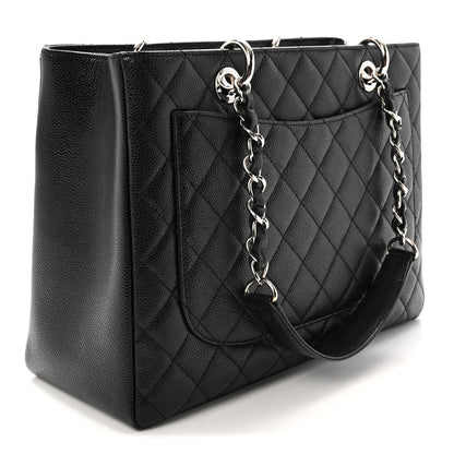 Chanel Caviar Quilted Grand Shopping Tote GST Black 3 of 10