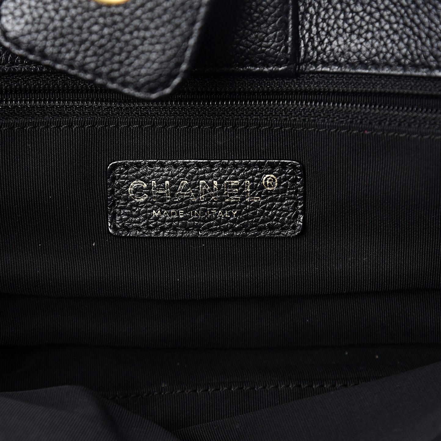 Calfskin Cerf Shopper Tote Black