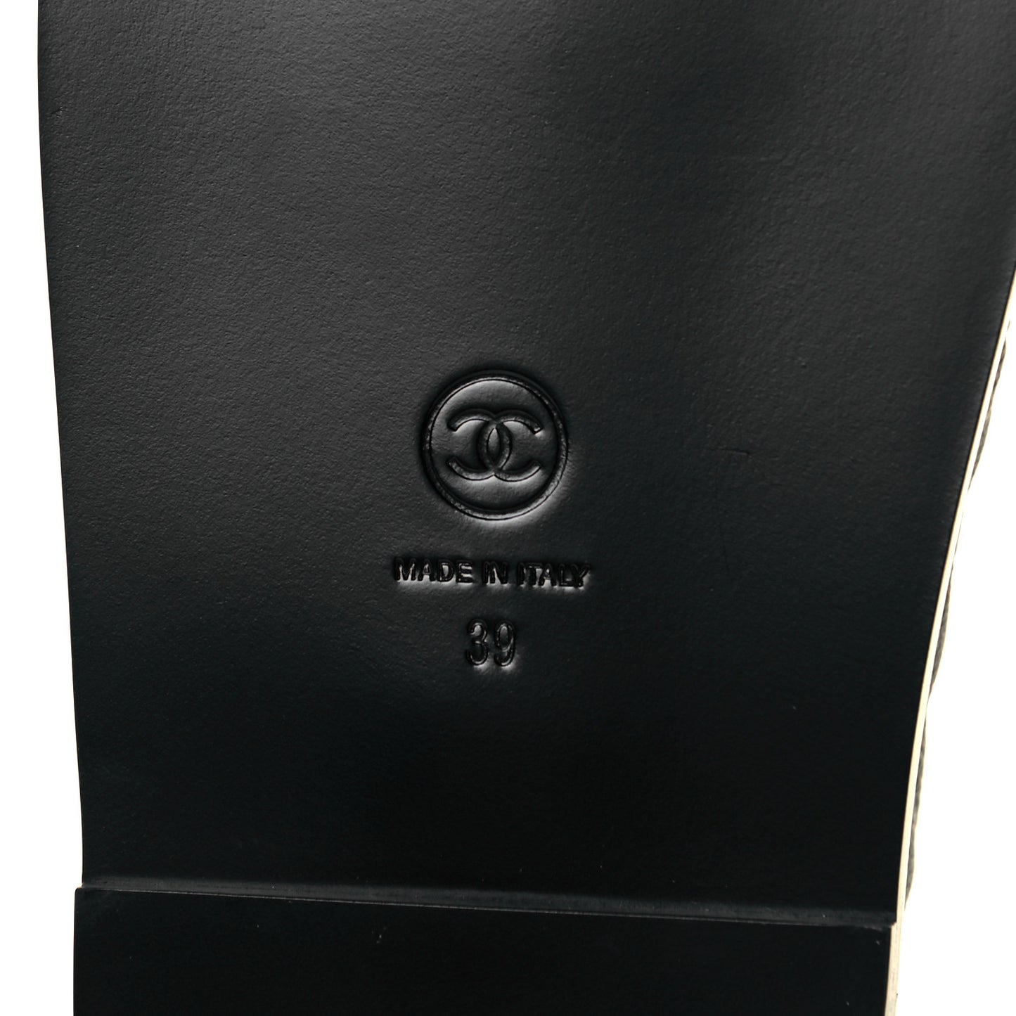 Grained Calfskin Velcro Dad Sandals 39 Black