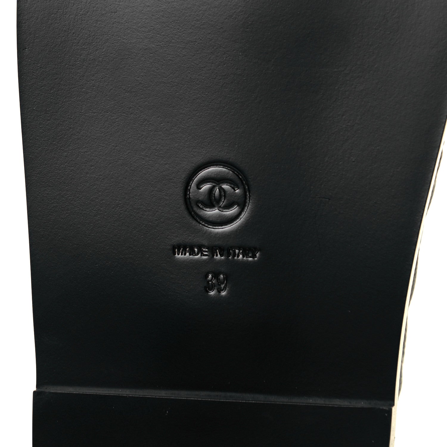 Chanel Grained Calfskin Velcro Dad Sandals 39 Black 7 of 9