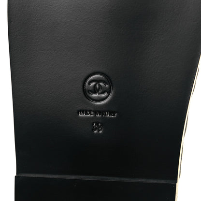 Chanel Grained Calfskin Velcro Dad Sandals 39 Black 7 of 9