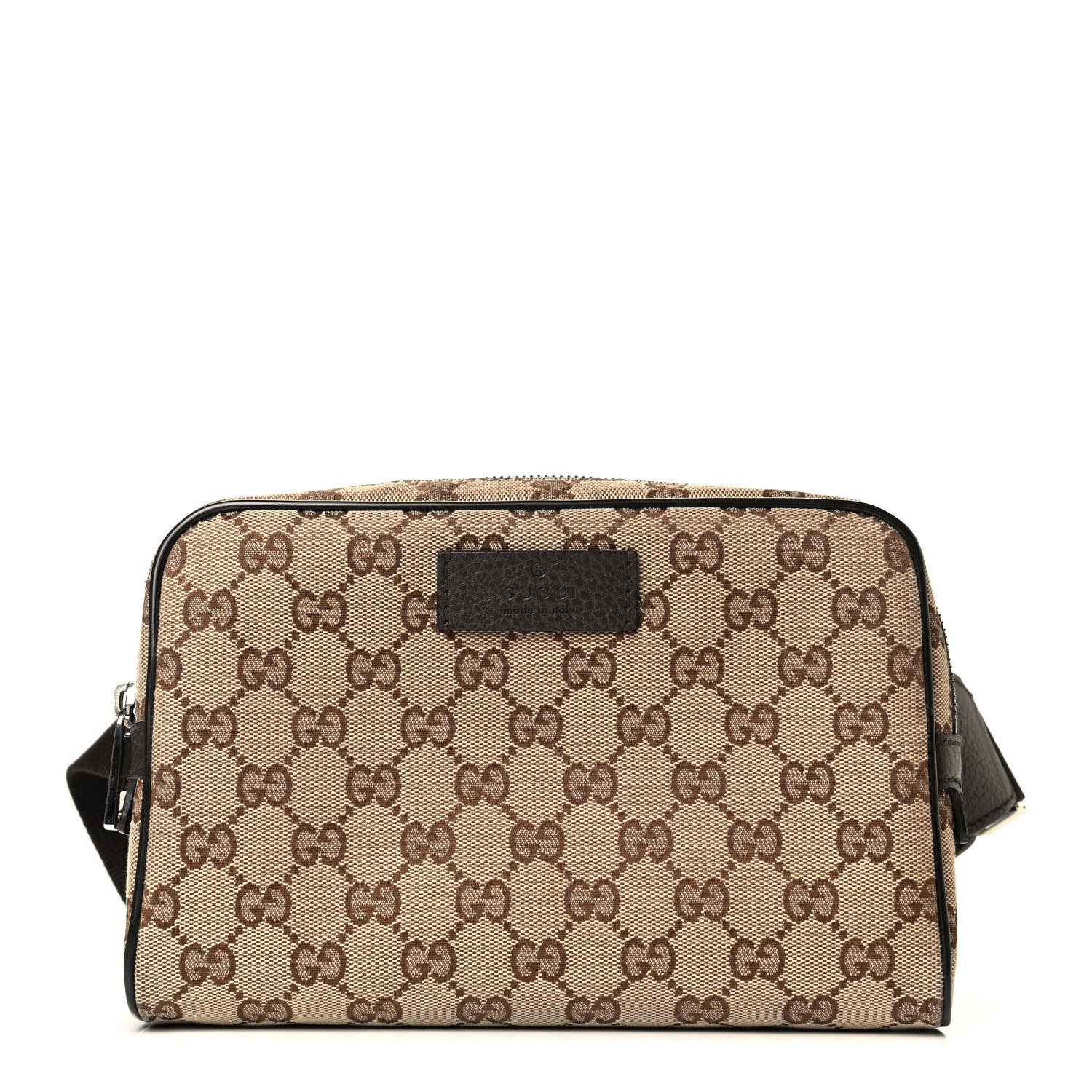 Gucci Monogram Belt Bag Dark Brown 1 of 12