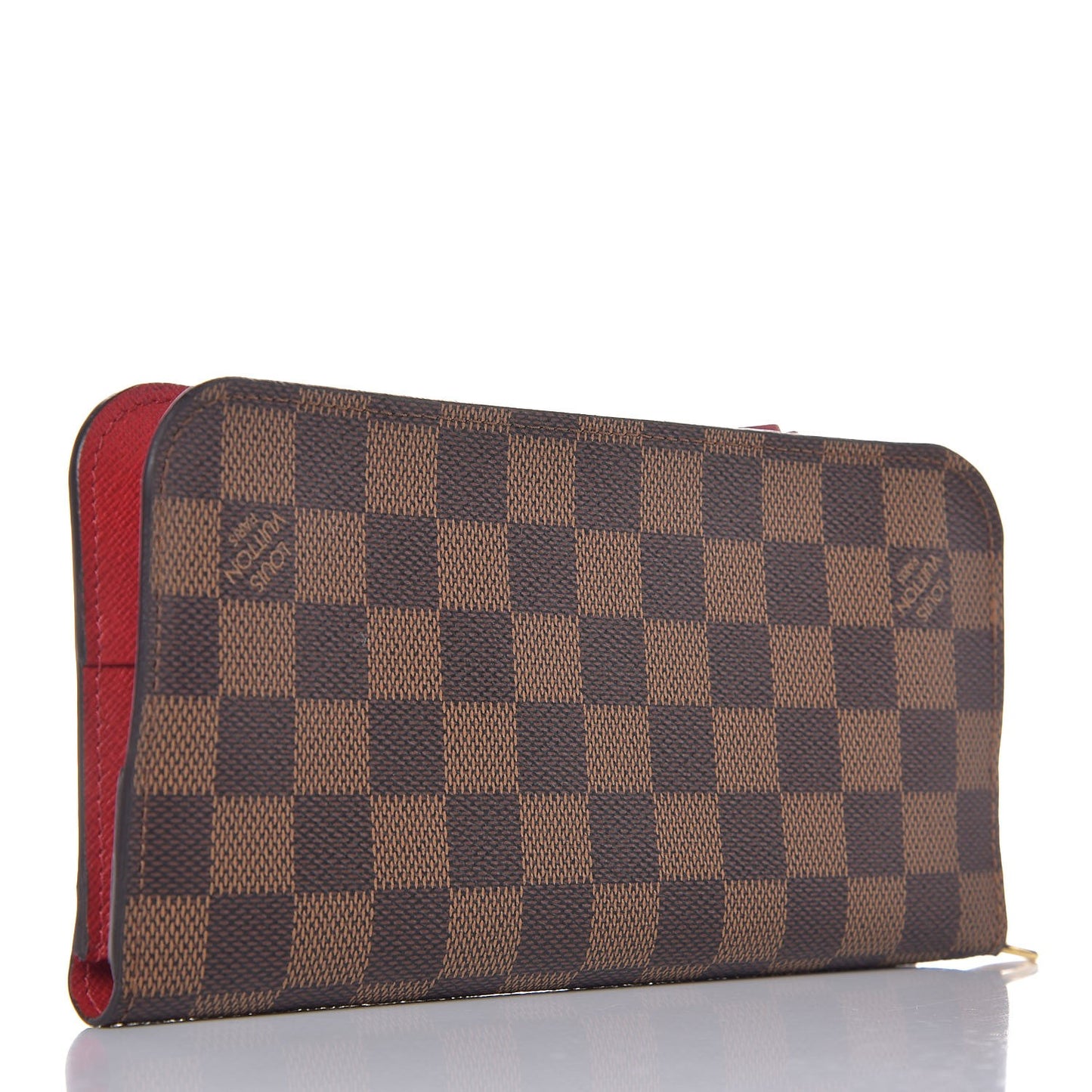 Damier Ebene Insolite Wallet Rouge