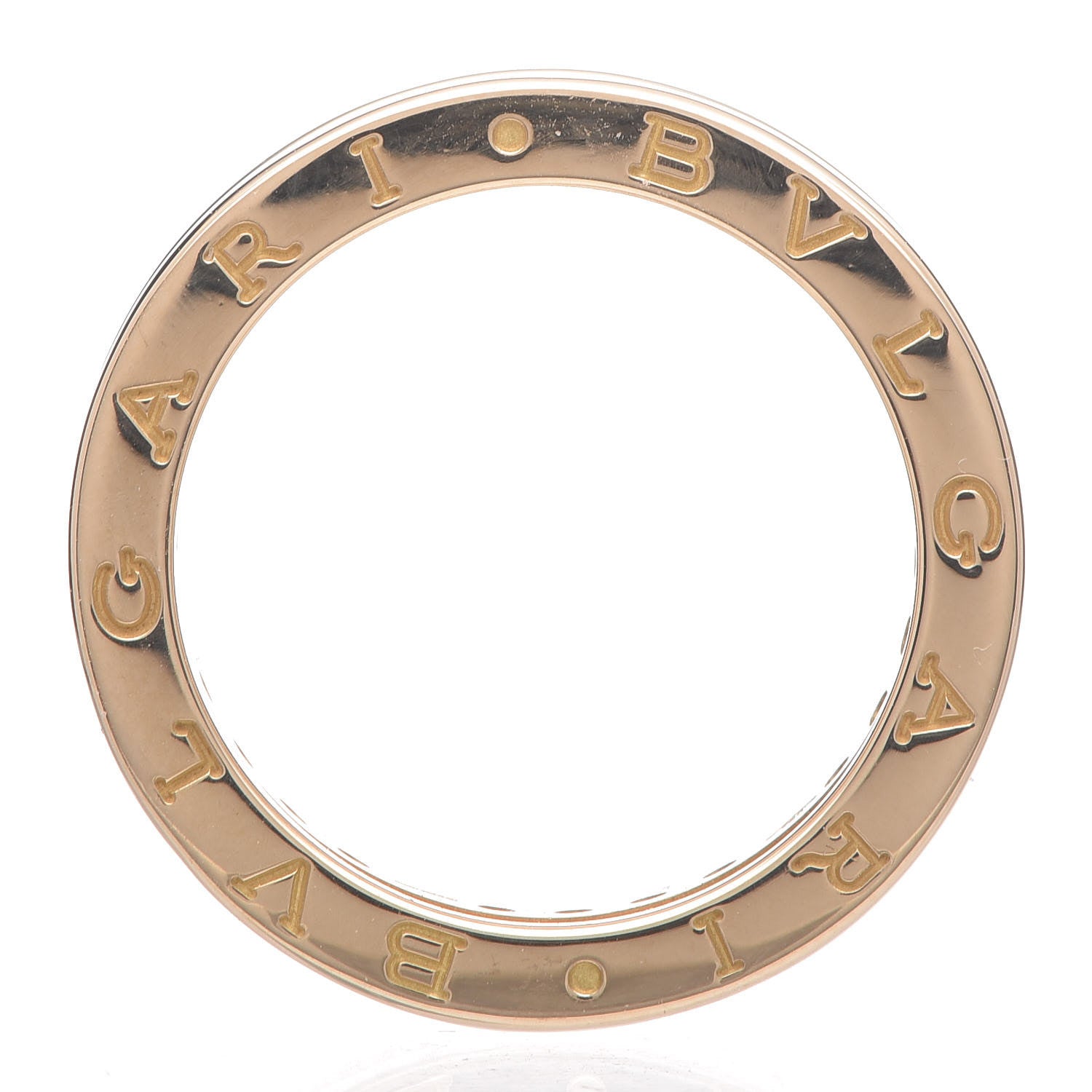 Bulgari 18K Yellow Gold Peridot B.Zero1 Band Ring 57 8 4 of 7