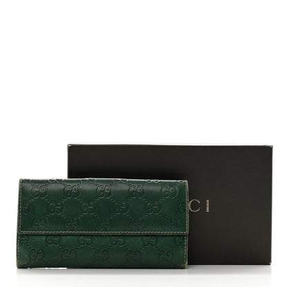 Gucci Guccissima Continental Flap Wallet Green 13 of 13