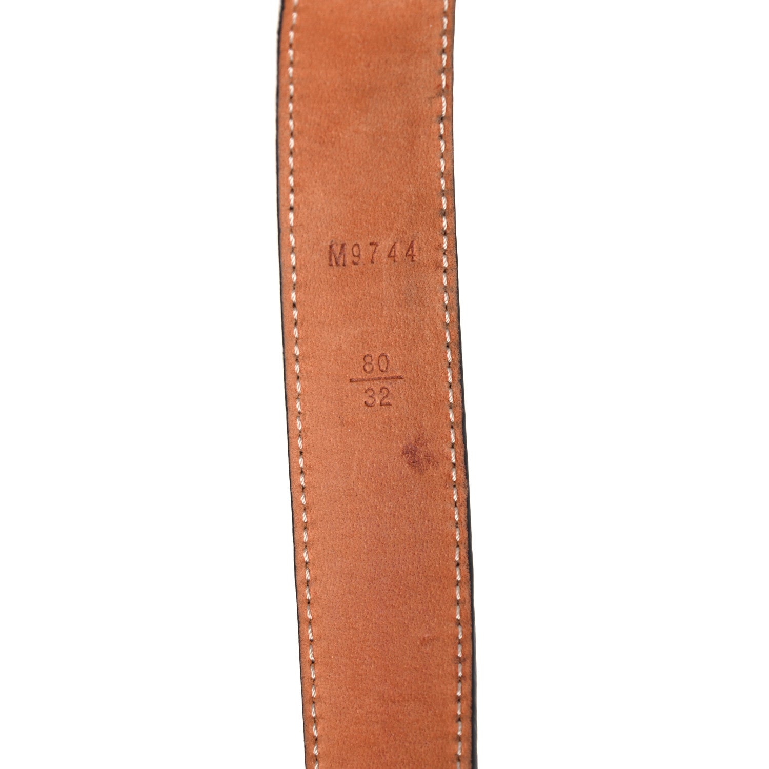 Louis Vuitton Damier Ebene Mini 25mm Belt 80 32 7 of 9