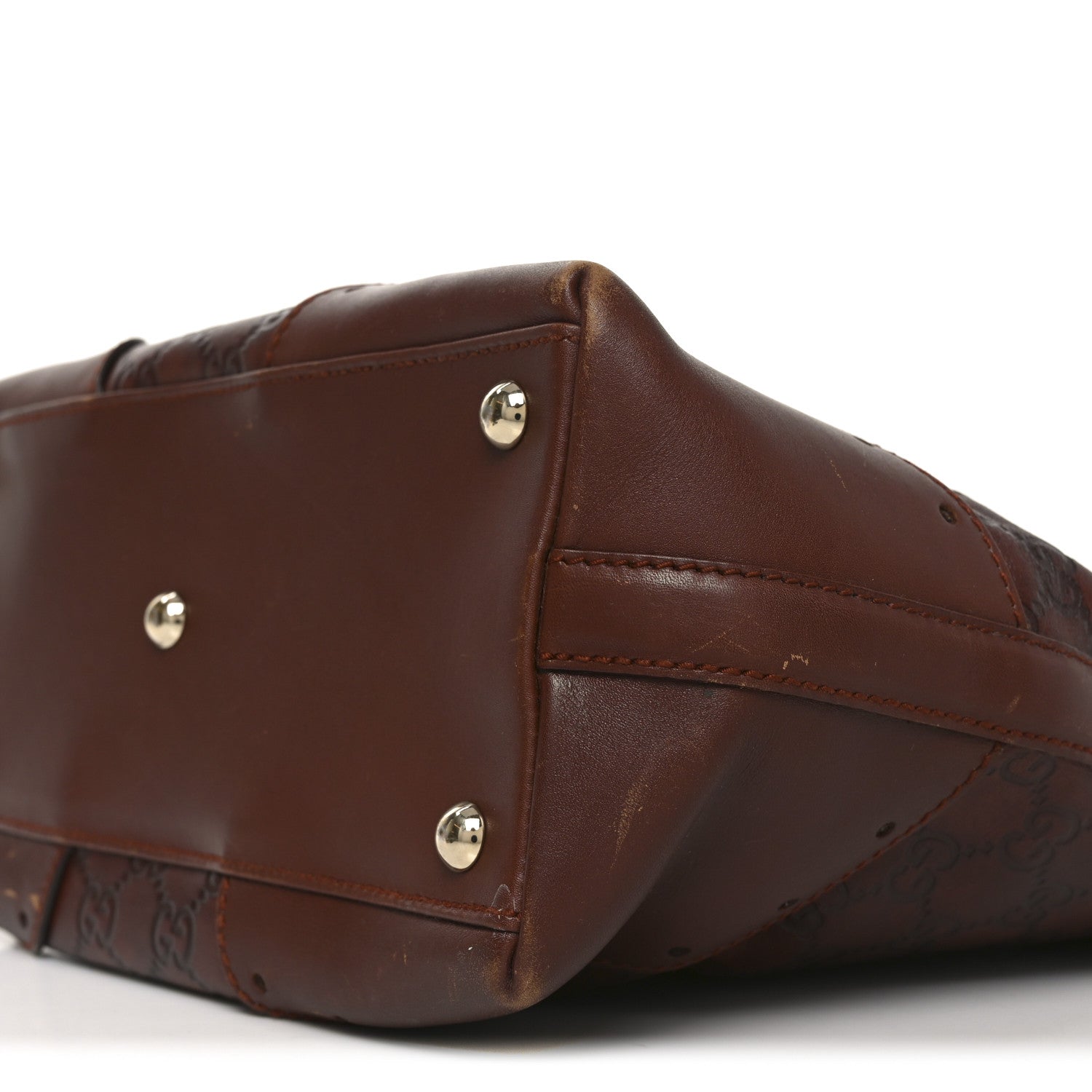 Gucci Guccissima Medium Punch Tote Brown 10 of 10