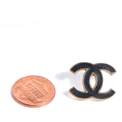 Chanel Lambskin CC Earrings Black 2 of 5
