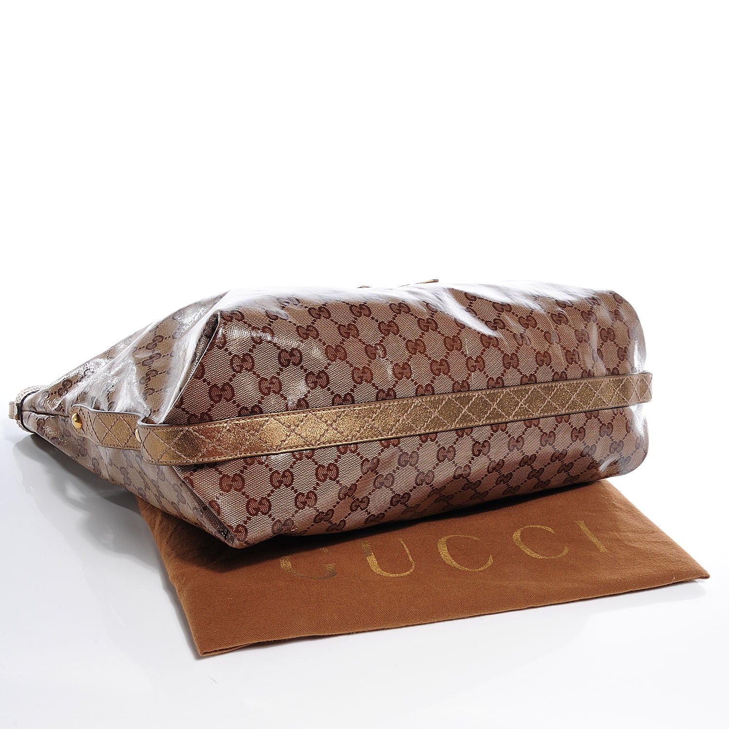 Gucci Crystal Monogram Studded Irina Tote 4 of 7