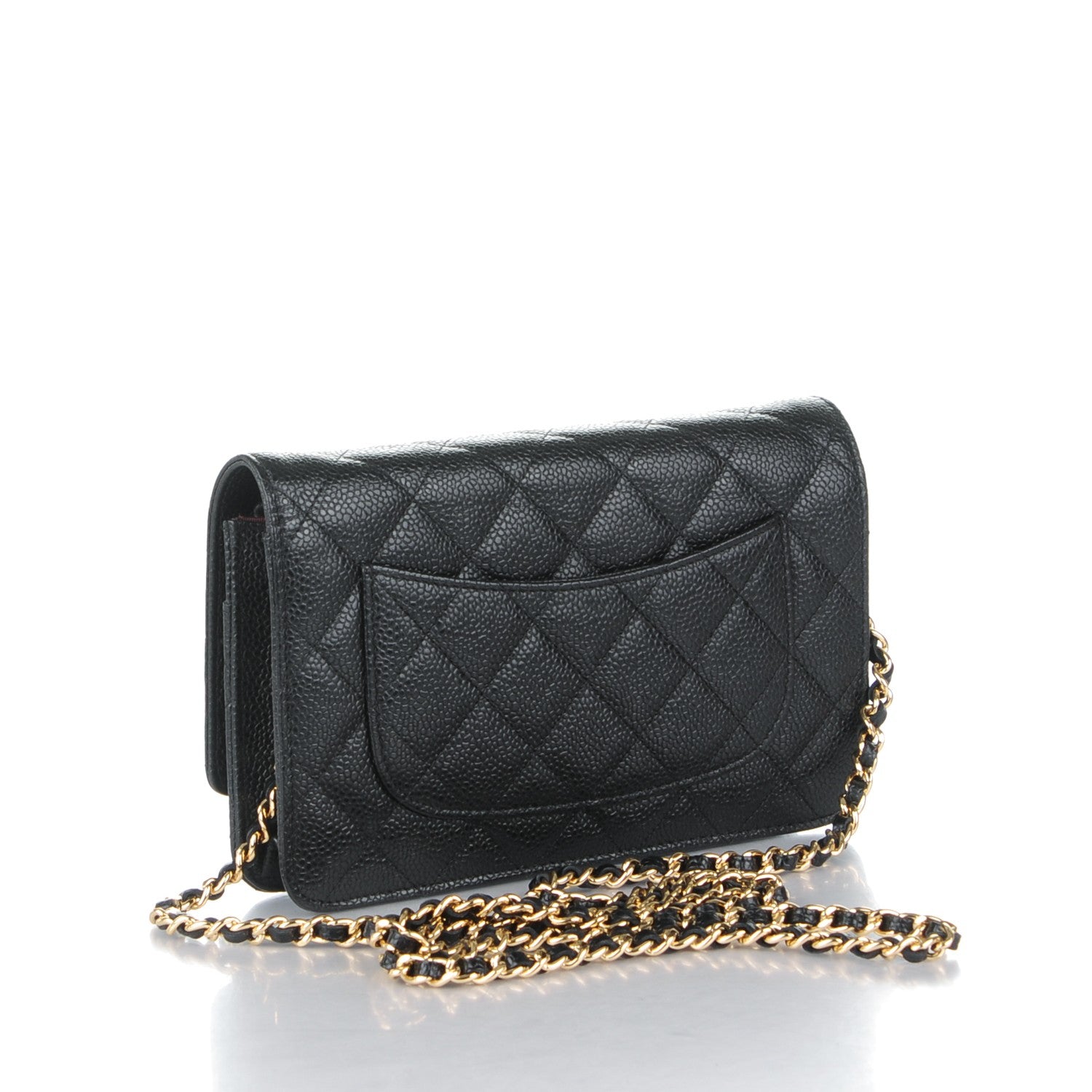 Chanel Caviar Quilted Wallet On Chain WOC Black 3 of 8