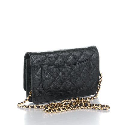 Chanel Caviar Quilted Wallet On Chain WOC Black 3 of 8