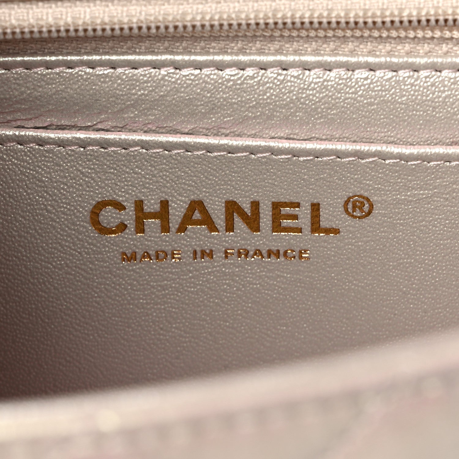 Chanel Iridescent Lambskin Quilted Mini Rectangular Flap Ivory 6 of 9