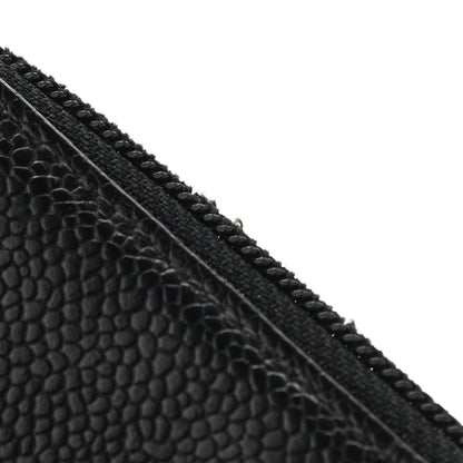 Chanel Caviar Large Timeless CC Zip Around Wallet Black 10 of 18