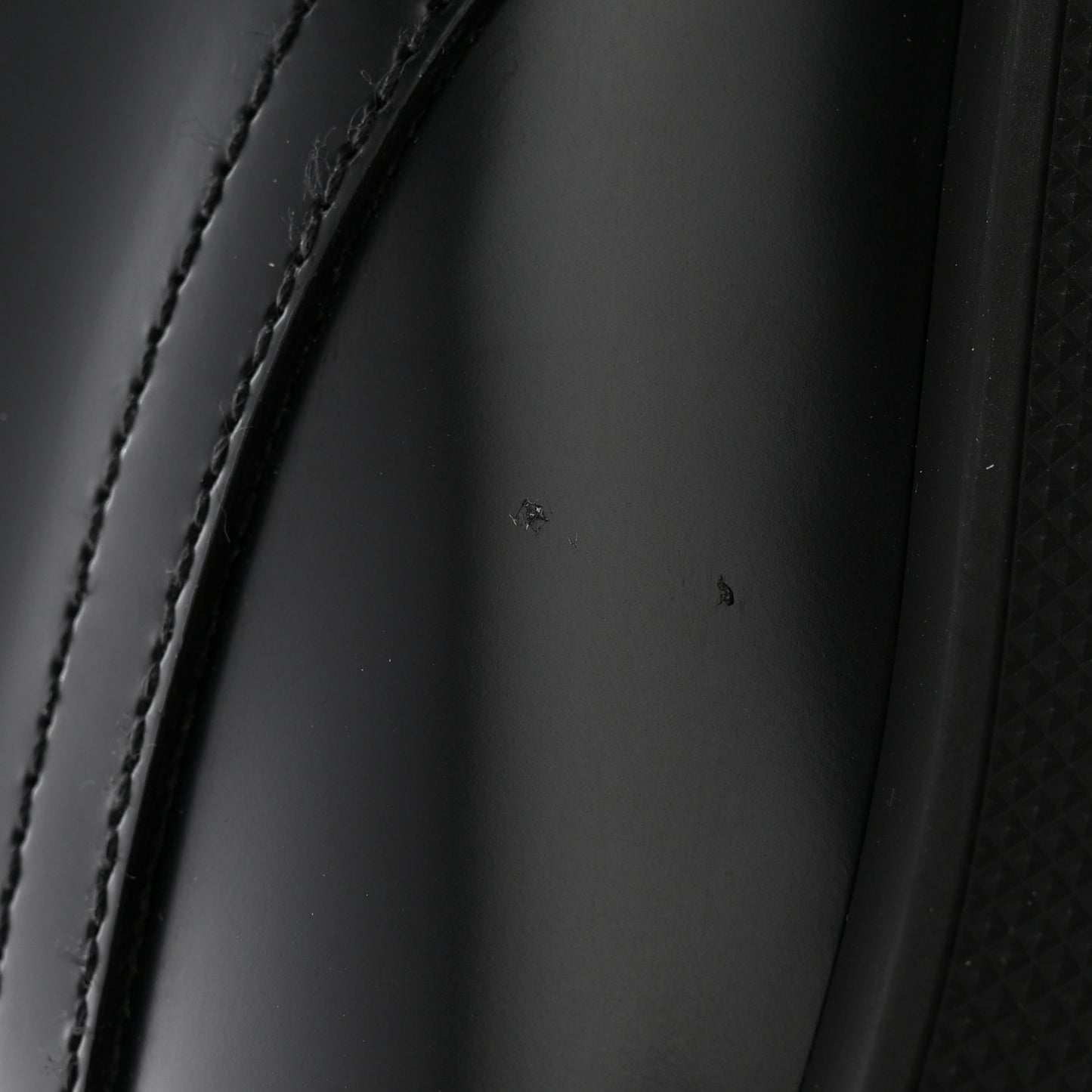 Brushed Calfskin Rubber Dioriron Derby Flat Shoes 41 Black