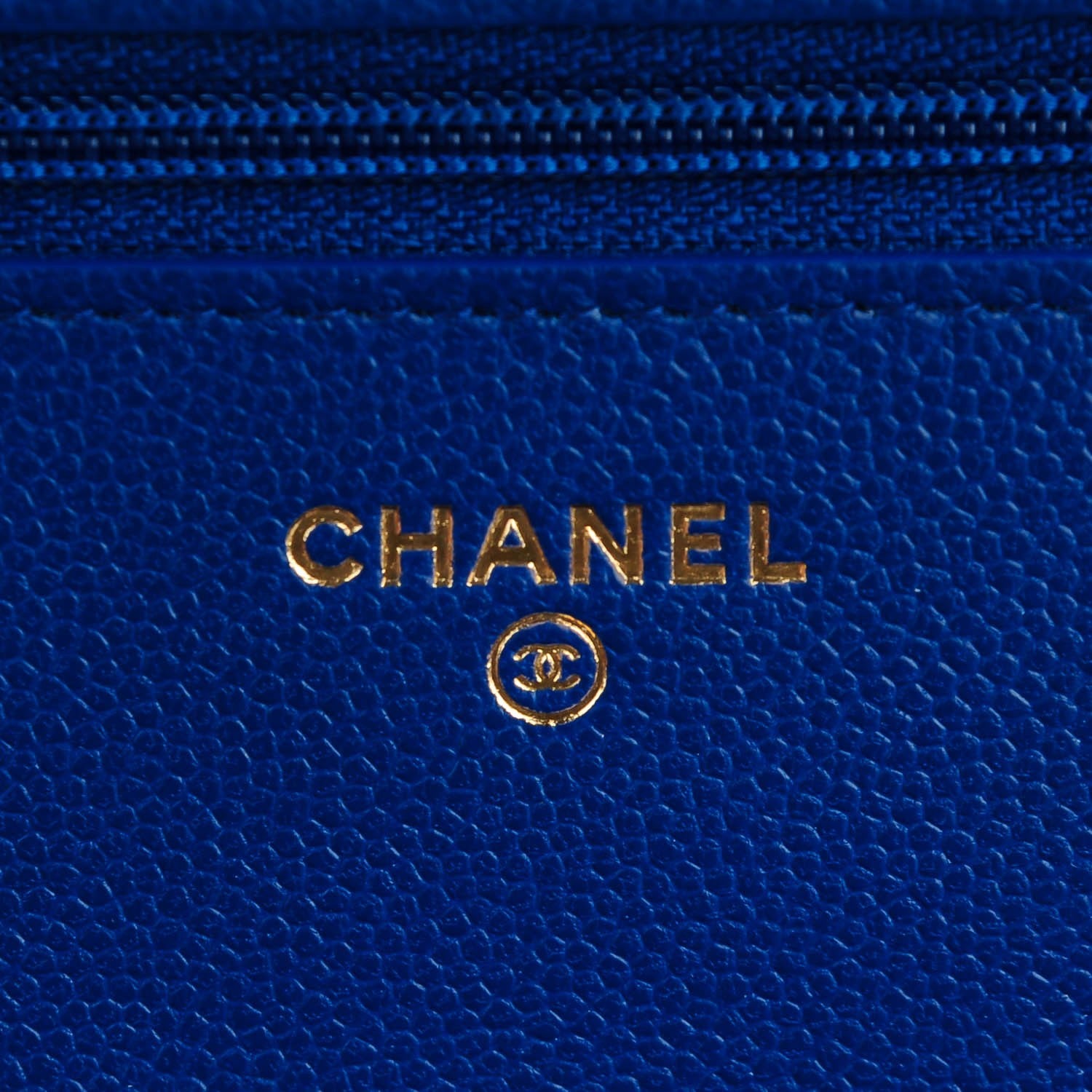 Chanel Caviar Quilted Boy Wallet On Chain WOC Dark Blue 6 of 7