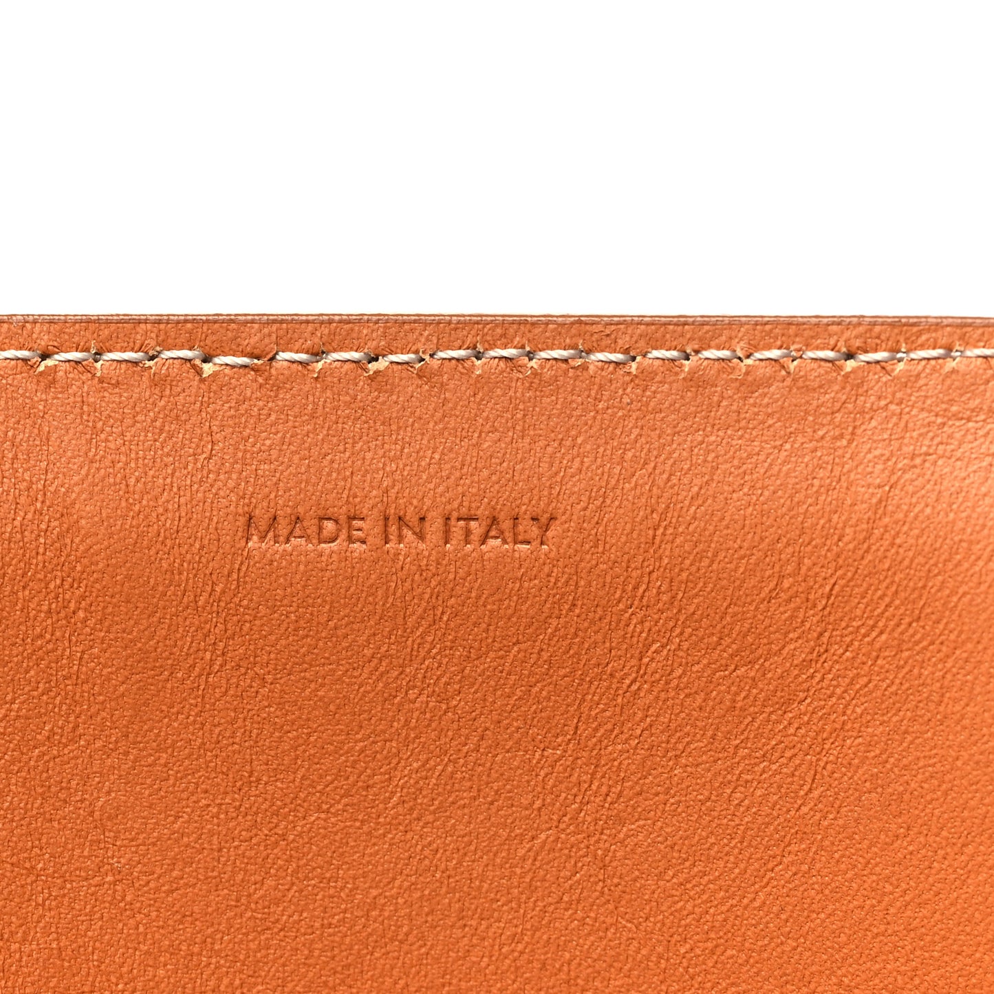 Canvas Calfskin Logo Print Vertical Cabas Natural Tan