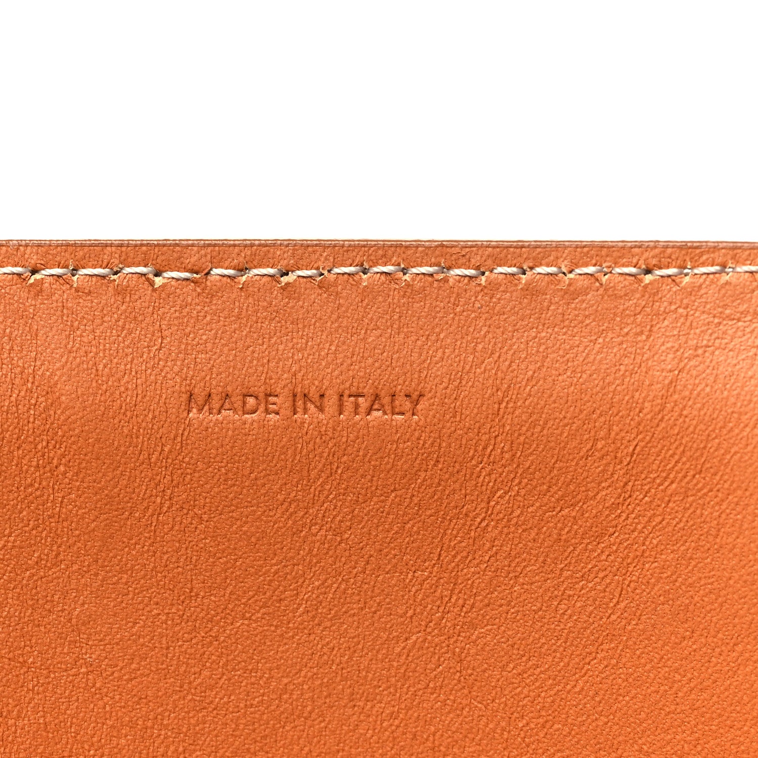Celine Canvas Calfskin Logo Print Vertical Cabas Natural Tan 7 of 12