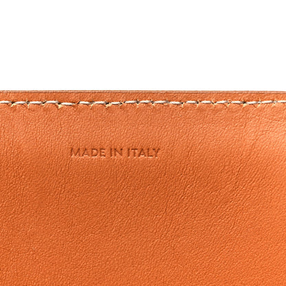 Celine Canvas Calfskin Logo Print Vertical Cabas Natural Tan 7 of 12