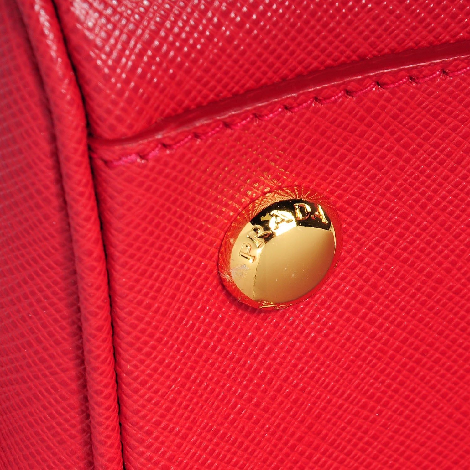 Prada Saffiano Lux Bowler Fuoco 12 of 15