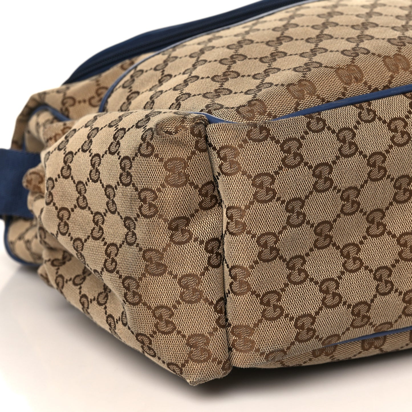 Monogram Margaux Calfskin Large Diaper Bag Beige Ebony Washed Ink