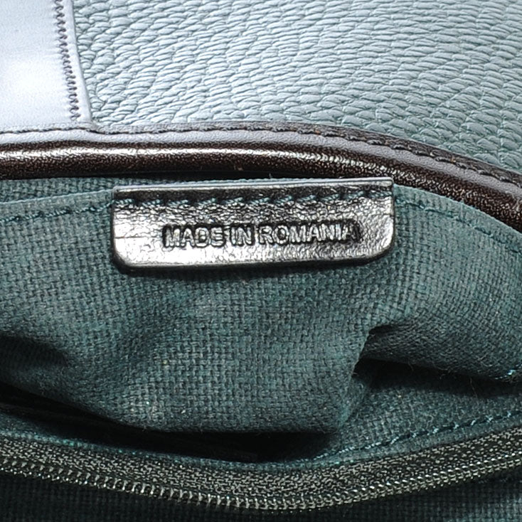 Leather Suede Brickfield Shoulder Bag Green