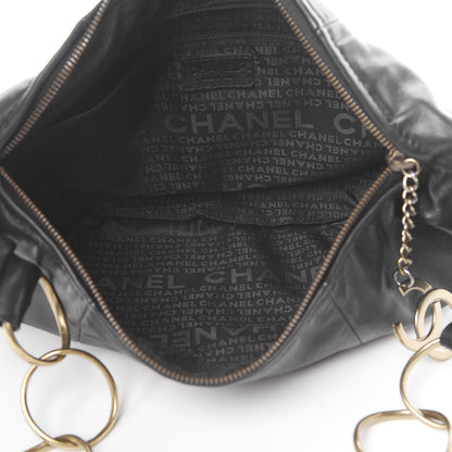 Chanel Lambskin Small Chain Hobo Black 5 of 10