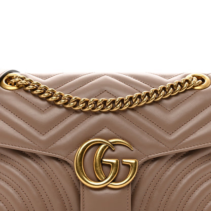 Gucci Calfskin Matelasse Small GG Marmont Shoulder Bag Porcelain Rose 5 of 10