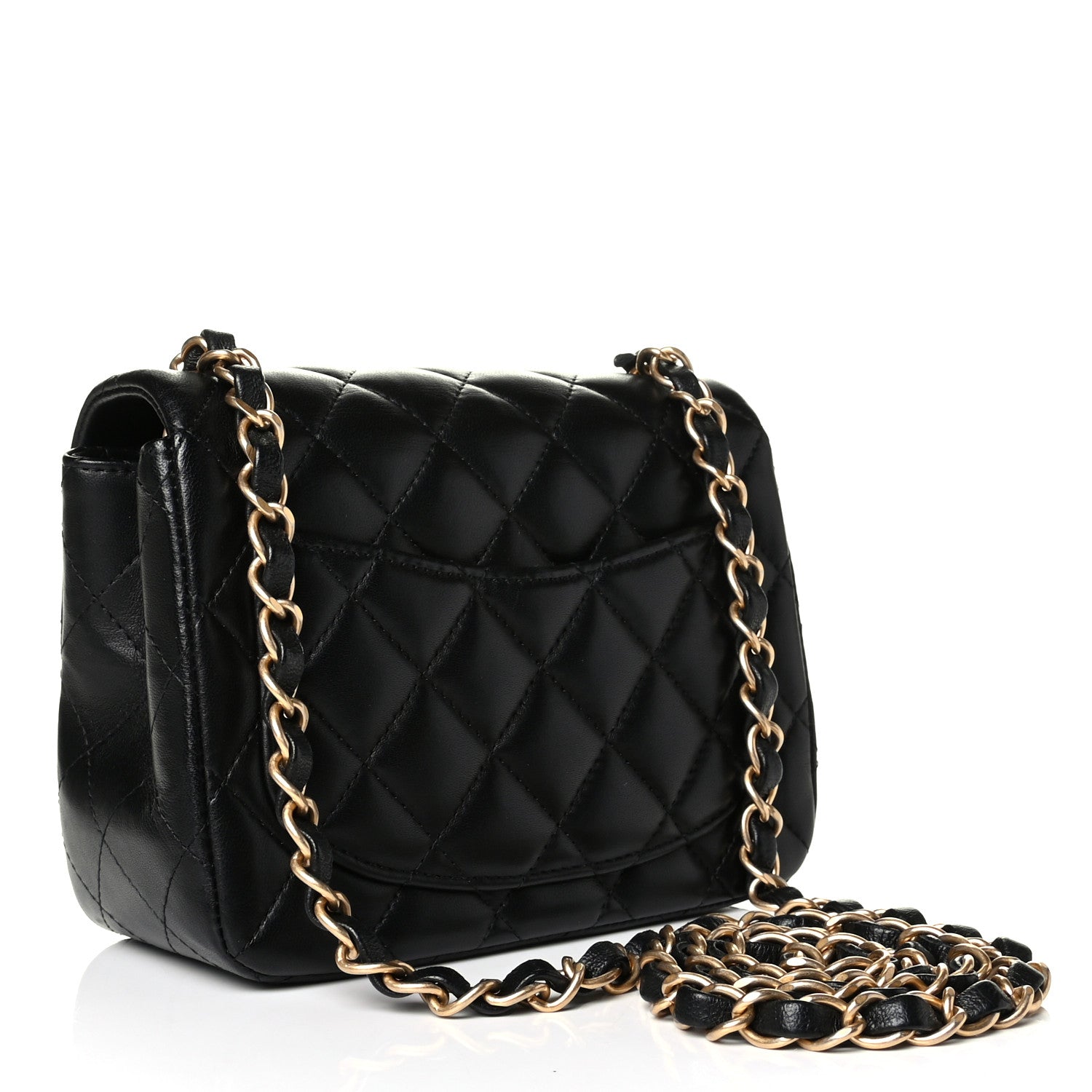 Chanel Lambskin Quilted Mini Square Flap Black 2 of 4