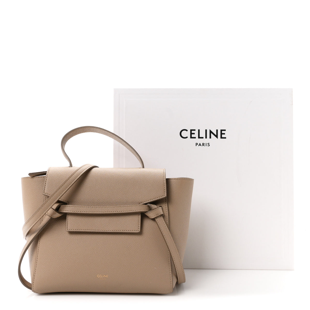 Celine Grained Calfskin Nano Belt Bag Light Taupe 12 of 12