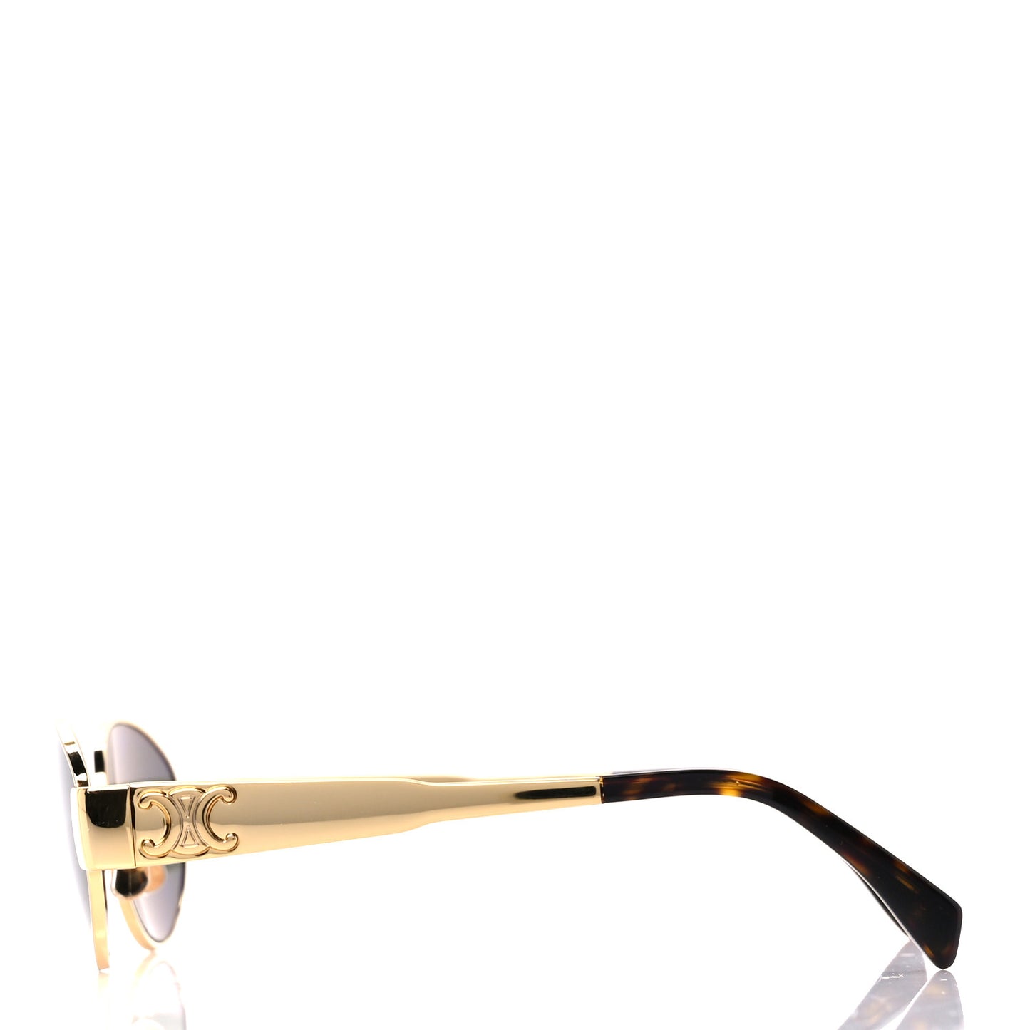 Metal Triomphe 01 Sunglasses CL40235U Gold Green