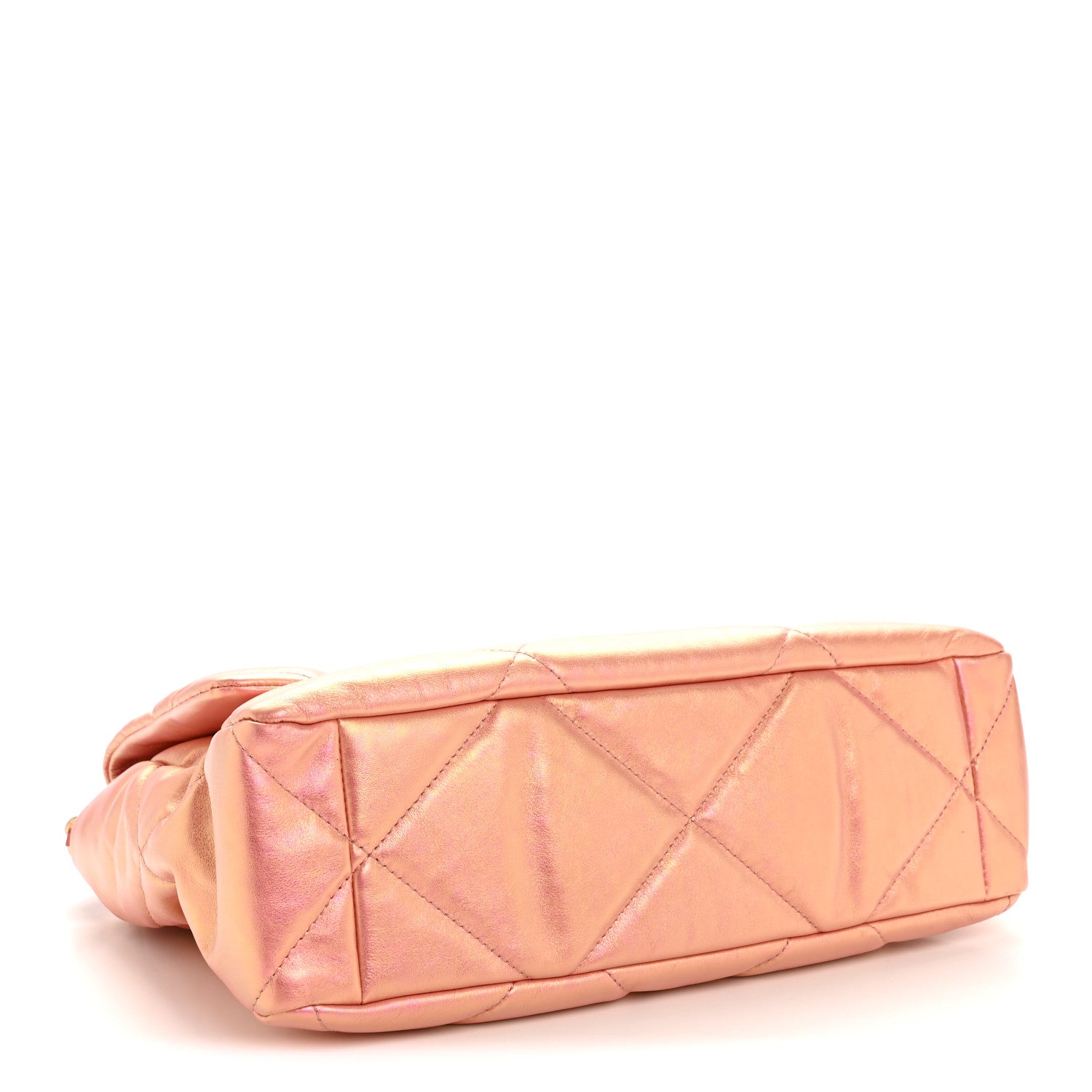 Chanel Iridescent Lambskin Quilted Large Chanel 19 Flap Pink 4 of 13