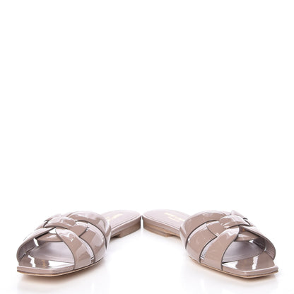 Saint Laurent Patent Tribute 05 Slide Sandals 36.5 Powder Pink 5 of 14