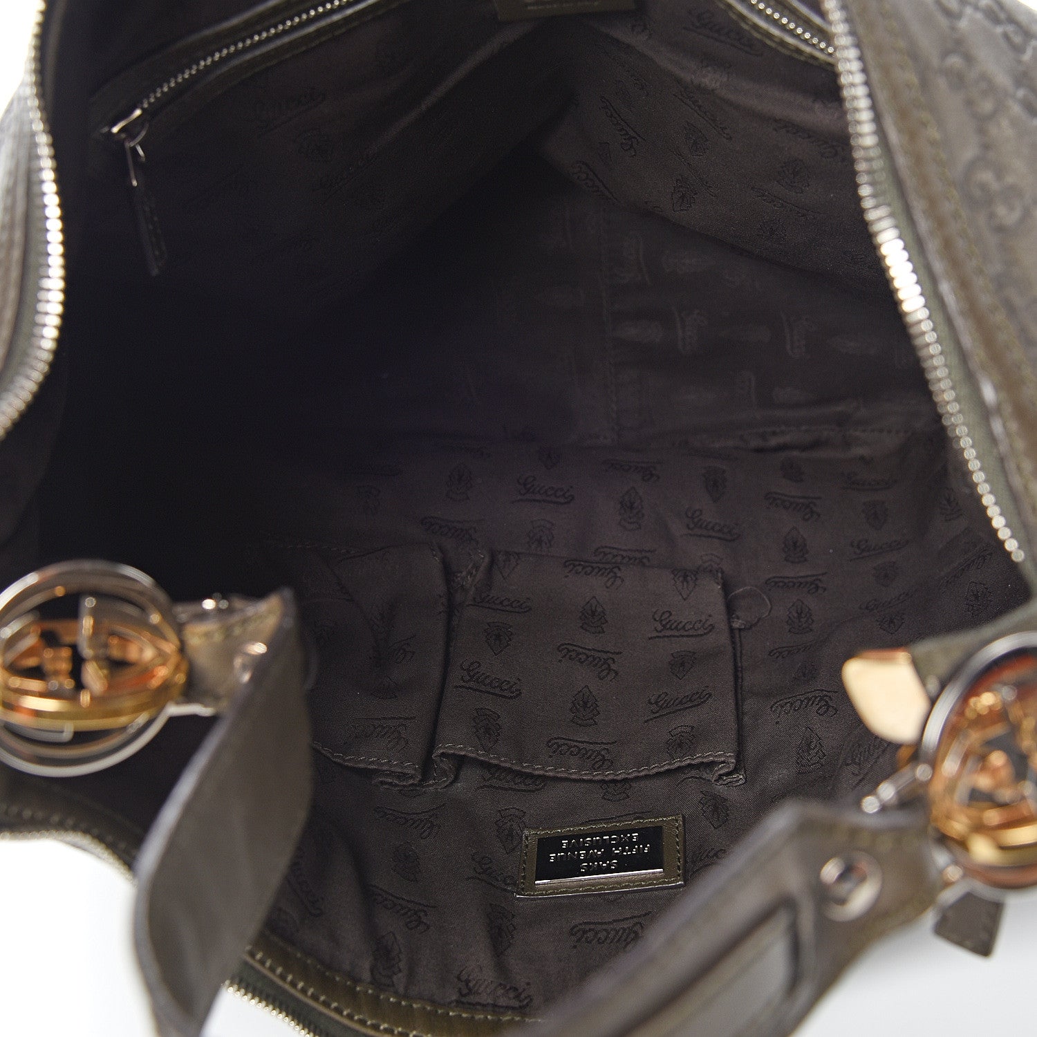 Gucci Guccissima Large GG Twins Hobo Olive Green 4 of 13