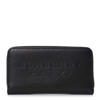 Burberry Soft Grain Elmore Zip Around Wallet Black 1 of 7