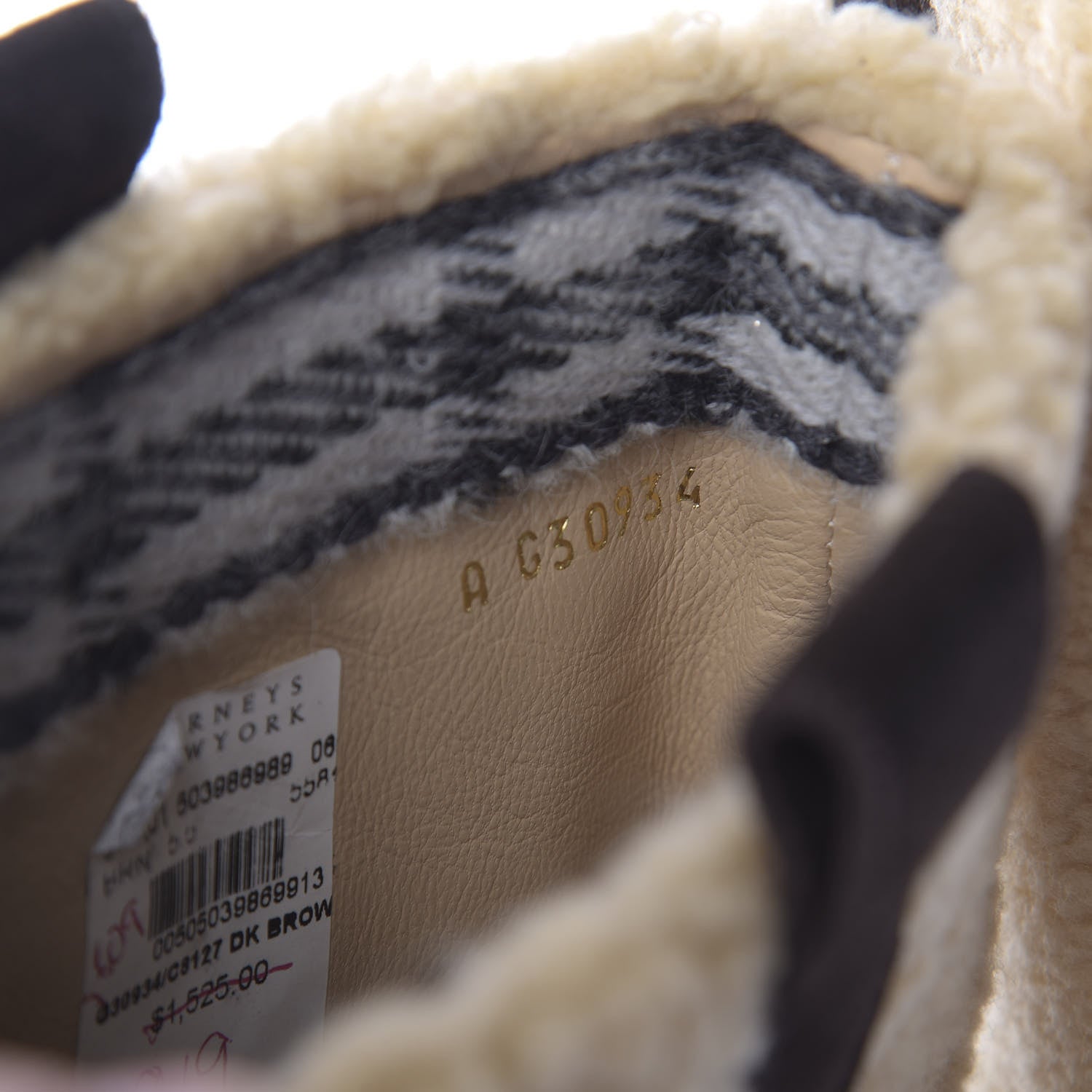 Chanel Shearling Suede Calfskin High Boots 35.5 Brown Beige 8 of 9