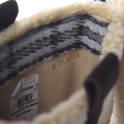 Chanel Shearling Suede Calfskin High Boots 35.5 Brown Beige 8 of 9