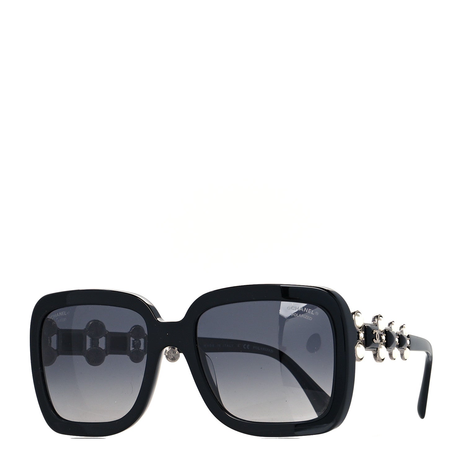 Chanel Pearl Crystal Bijoux Polarized Sunglasses 5335-B-A Black 1 of 8