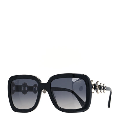 Chanel Pearl Crystal Bijoux Polarized Sunglasses 5335-B-A Black 1 of 8