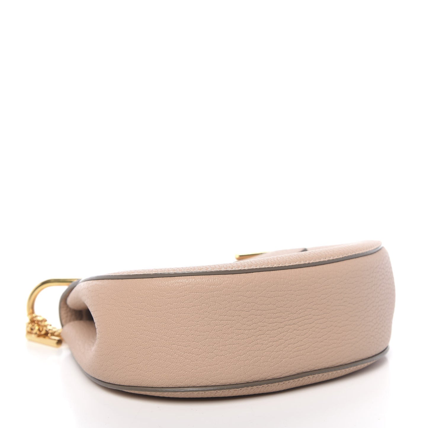 Grained Lambskin Mini Drew Shoulder Bag Cement Pink